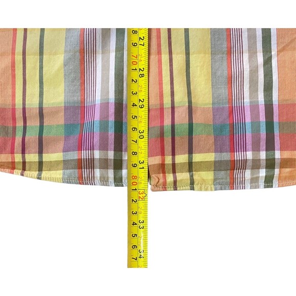 Alan Flusser Long Sleeve Button Down Plaid Multicolor Cotton Mens Size XXL - Picture 6 of 11